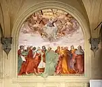 Assunta von Rosso Fiorentino, 1513/14, Fresko im Chiostro dei Voti of the Basilica della Santissima Annunziata in Florenz