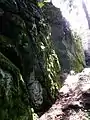 Burgruine Rotenfels: Felsmauer