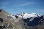 Dreiherrnspitze (3499&nbsp;m) vom Rotenmanntörl aus