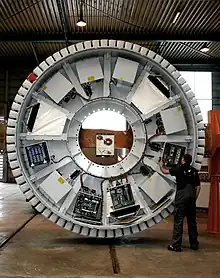 Läufer eines elektrisch erregten Ring-Synchrongenerators einer Enercon-Windkraftanlage