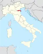 Lage innerhalb Italiens
