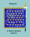 Standarte des Regiments Royal Pologne cavalerie Rückseite