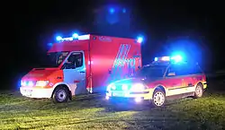 Einsatzfahrzeuge des Rettungsdienstes