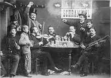 Johann Schrammels Schrammelquartett, um 1879