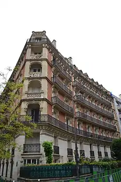 Gebäude in der Rue Gustave Nadaud