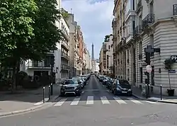 Rue de la Tour Sicht von der Avenue Henri Martin