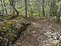 Fundamentreste der Burg Montaigu
