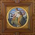 Rundbild Fakultät für Medizin von Rudolf Gleichauf (Schmuckelement der Holzdecke der Aula der Alten Universität)