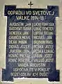 Gedenktafel für die Gefallenen
