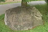 Åsbyblocket Gesamt und Ritzung