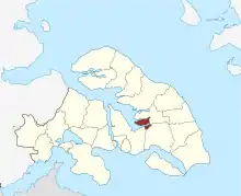 Lage des Augustenborg Sogn in der Sønderborg Kommune