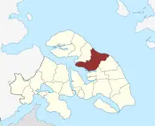 Lage des Egen Sogn in der Sønderborg Kommune