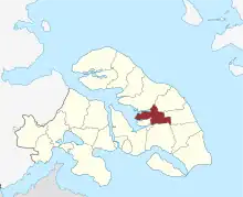 Lage des Ketting Sogn in der Sønderborg Kommune