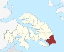 Lage des Lysabild Sogn in der Sønderborg Kommune