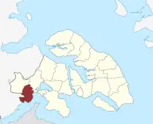 Lage des Rinkenæs Sogn in der Sønderborg Kommune