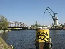 Südhafen mit Schulenburgbrücke(Unterhafen)