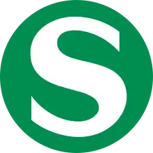 S-Bahn-Logo in weiten Teilen von Deutschland, eingeführt 1936 in Berlin