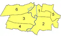 Lage der Mitgliedsgemeinden in der Samtgemeinde Lathen