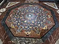 Kirchenboden mit barockem Opus sectile