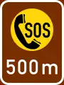 GF12: Nächste Notrufsäule in 500&nbsp;m*