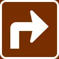 D1-16: Pfeil – Fahrtrichtung links bzw. rechts