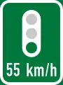 IN14: Grüne Welle bei 55&nbsp;km/h *