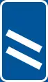 IN2: Ankündigungsbake einstreifig (200&nbsp;m, Autobahn)