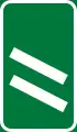 IN2: Ankündigungsbake einstreifig (200&nbsp;m, Nationalstraße)