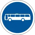 R121: Nur Omnibusse*