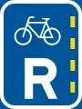 R304: Radfahrspur*