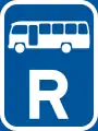 R311: Verkehrsfläche reserviert für Midibusse*
