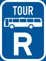 R319: Verkehrsfläche reserviert für Reisebusse*