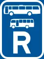 R330: Verkehrsfläche reserviert für Omnibusse und Midibusse*