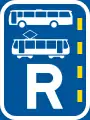 R343: Omnibus- und Straßenbahnenspur*