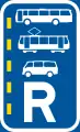 R352: Omnibus-, Straßenbahn- und Kleinbusspur – rechts*