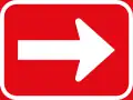 R4.2: Einbahnstraße – rechtsweisend