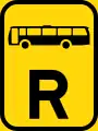 TR301: Verkehrsfläche reserviert für Omnibusse*