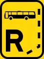 TR303: Beginn einer Omnibusfahrspur*