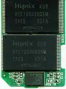 SD-Platine (2&nbsp;GB) mit zwei Speicher­chips