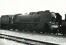 SNCF 141 P 194 abgestellt in Rennes im April 1969