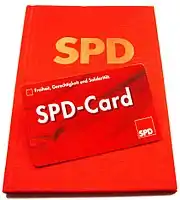Parteibuch der Sozialdemokratischen Partei Deutschlands und SPD-Card