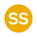 Rundes Liniensymbol mit den weißen Großbuchstaben SS in gelb gefülltem Kreis vor neutralem Hintergrund