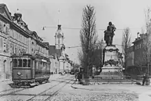 Max Leu schuf von 1892–1897 das Denkmal für den Schweizer Volkshelden Adrian von Bubenberg. Dieses wurde 18. Juli 1897 in Bern enthüllt und ist Leus Hauptwerk geblieben.