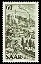 Die Grube Reden als Briefmarkenmotiv 1951
