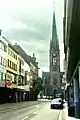 Blick von der Einmündung Futterstraße in Richtung Johanneskirche (2003)