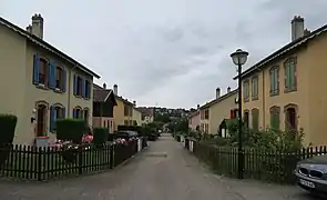 Straße in der Arbeitersiedlung