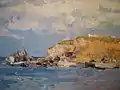 Stürmischer Wind bei Livadia, 1964, Öl auf Leinwand