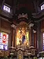 Hochaltar der Wallfahrtskirche mit der Krönung der Gottesmutter in den Himmel