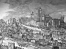 Philipp van der Bossche - Sadelerův prospekt Prahy (1606)