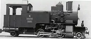 Bei der HG 2/4 der kurvenreichen ASt wurde erstmals der Antrieb System Winterthur angewandt. (1904)